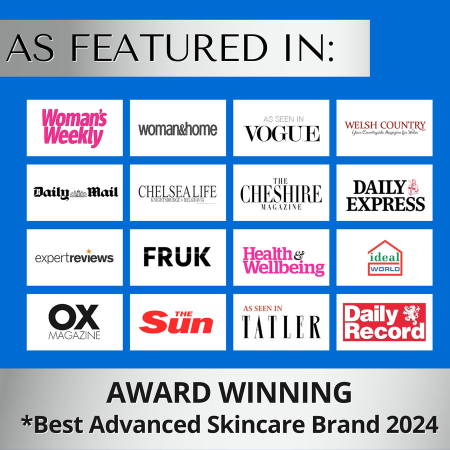 The best advanced skincare brand of 2024, as featured in Vogue magazine, The Sun, Tatler, Expert Reviews and more...