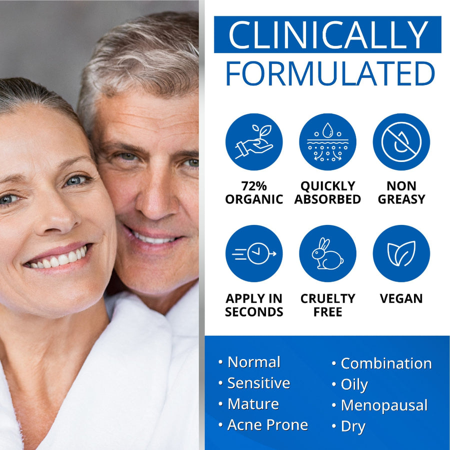 Our clinically formulated vegan face serum is non-greasy, quickly absorbed and takes seconds to apply. Looking for the best hyaluronic acid serum? You just found it!
