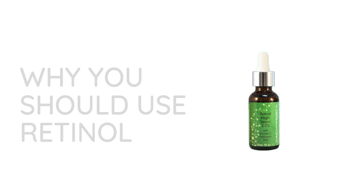 Dermaworks Retinol Serum with Hyaluronic Acid. Collagen boosting high strength retinol. Anti-aging, anti-wrinkle. Treats acne.