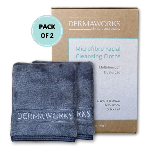 Luxury Dual-Sided Face Cloths - Deep Cleanse, Makeup Removal & Exfoliation - Set of 2