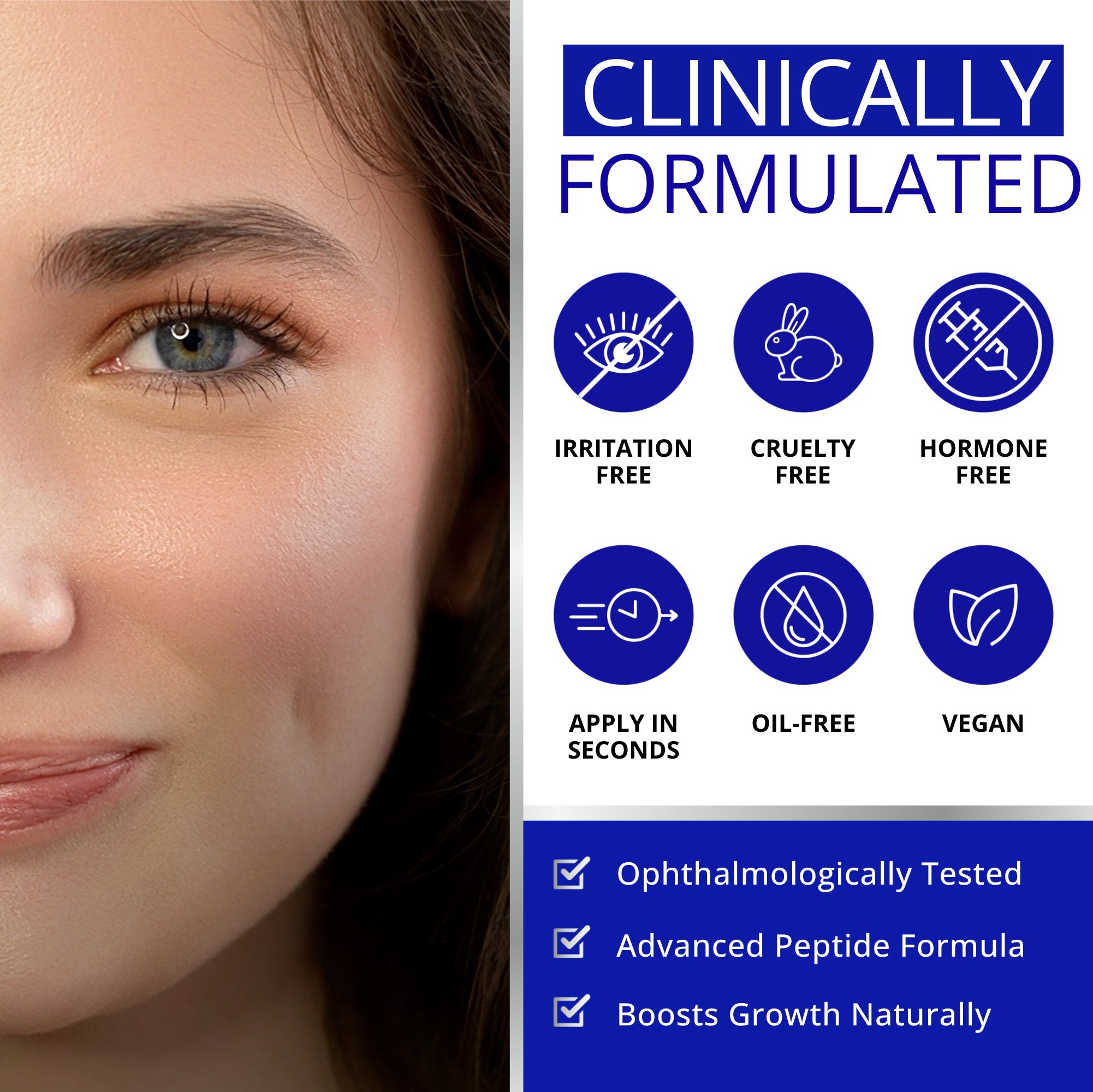 Dermaworks clinically formulated brow enhancing serum is vegan, cruelty free and boosts brow growth naturally.