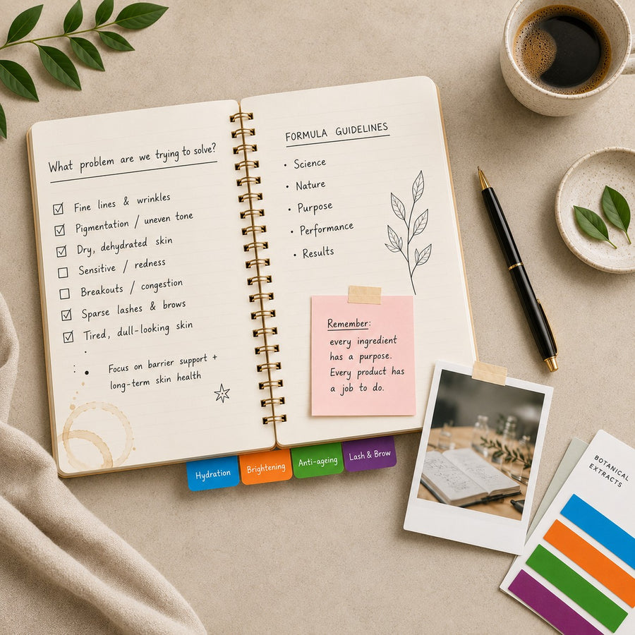 Dermaworks formulation notes and ingredients