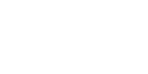 Dermaworks Skin care and beauty logo white with transparent background