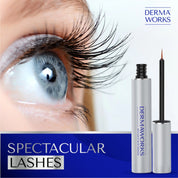 Grow longer, fuller, voluminous lashes with Dermaworks lash serum for growth and thickness. 