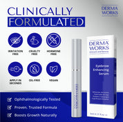 Dermaworks rapid brow serum is proven and trusted to help you grow fuller and thicker eyebrows, naturally in just 60 days.