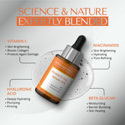 Dermaworks anti-aging vitamin C day serum with hyaluronic acid, niacinamide and beta glucan is deeply hydrating, plumping, firming, moisturising, brightening and collagen boosting.
