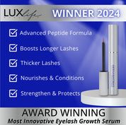 Spectaculash award winning advanced peptide formula eyelash growth serum, nourishes, conditions and boosts longer lashes