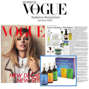 as seen in British vogue magazine radiance resolutions January 2020
